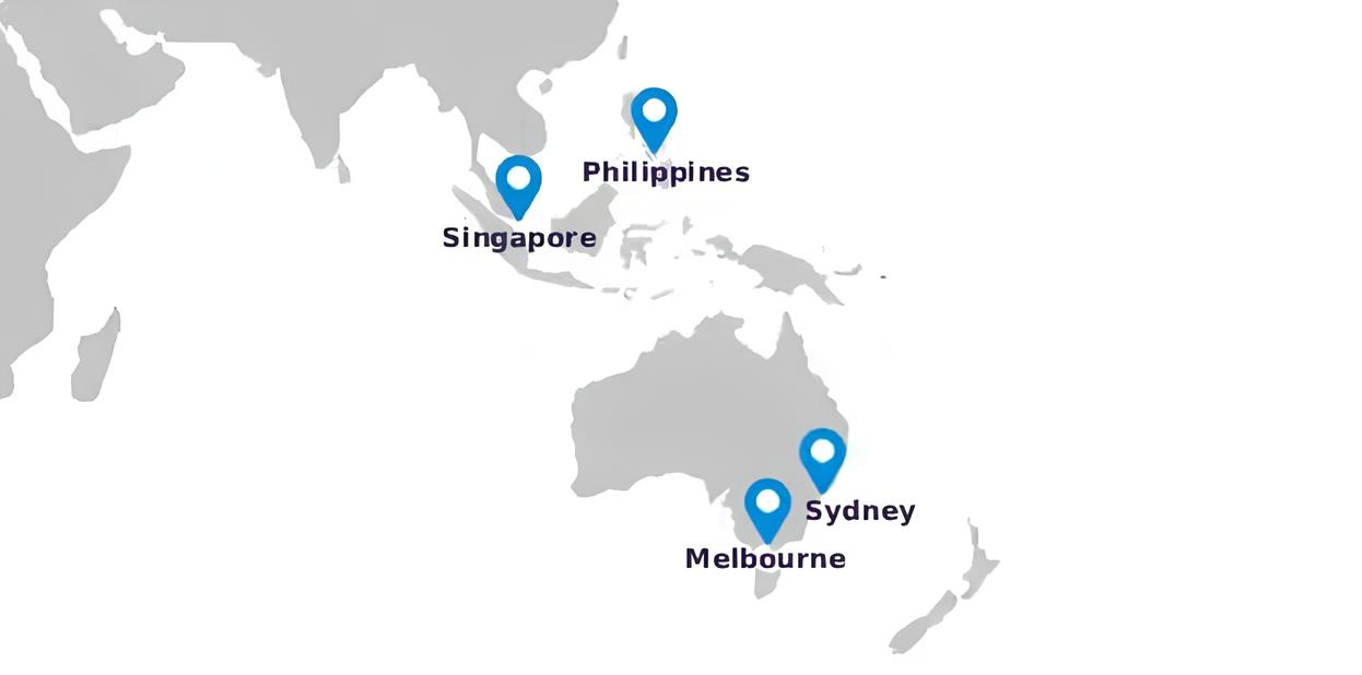 Verify8 office locations across Singapore, Philippines, Sydney, and Melbourne